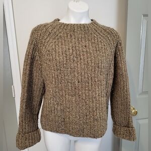 Abercrombie & Fitch Co. Vintage Wool Chunky Knit Boxy Fit Crewneck Sweater (S)
